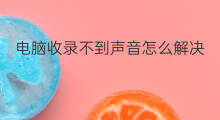 电脑收录不到声音怎么解决 抖音合拍声音怎么解决
