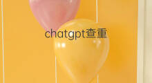 chatgpt查重 chatgpt论文查重