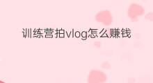 训练营拍vlog怎么赚钱 vlog训练营怎么样
