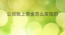 公司账上资金怎么变现的 长城投资金的金条可以变现