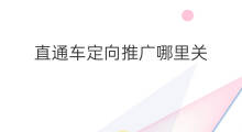直通车定向推广哪里关 如何设置直通车定向推广
