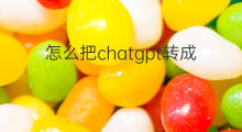 怎么把chatgpt转成中文(chatgpt怎么转成中文)