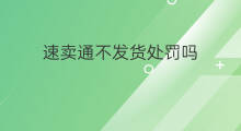 速卖通不发货处罚吗 如何投诉速卖通不发货