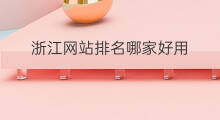 浙江网站排名哪家好用 浙江网站排名哪家好