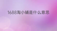 1688淘小铺是什么意思 淘小铺适合什么副业