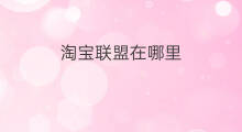 淘宝联盟在哪里 淘宝联盟拉新在哪