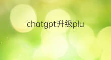 chatgpt升级plus怎么支付(chatgpt怎么升级)