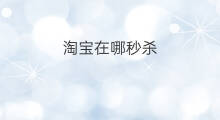 淘宝在哪秒杀 京东秒杀在哪