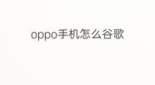 oppo手机怎么谷歌 OPPO手机怎么刷快手