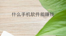 什么手机软件能赚钱 什么手机软件赚钱最快