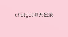 chatgpt聊天记录(chatgpt聊天记录怎么删除)