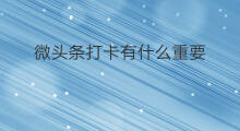 微头条打卡有什么重要 如何发起打卡微头条