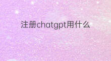 注册chatgpt用什么号码(chatgpt用什么注册)