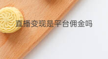 直播变现是平台佣金吗 快手直播变现是合法吗