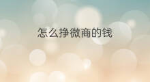 怎么挣微商的钱 跨境电商挣的什么钱