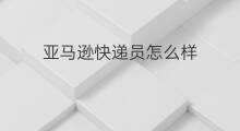 亚马逊快递员怎么样 京东快递员怎么样