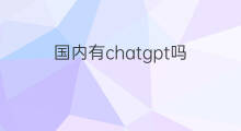 国内有chatgpt吗(国内有ChatGPT吗)