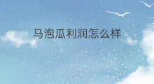 马泡瓜利润怎么样 快手泡香菇怎么泡的