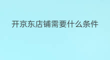 开京东店铺需要什么条件 京东开店铺需要什么条件 开京东店铺需要什么条件 京东开店铺需要什么条件