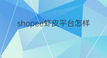 shopee虾皮平台怎样 shopee平台是怎样的