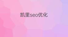 凯里seo优化 凯里优化seo