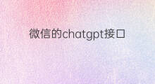 微信的chatgpt接口是假的吗 ChatGPT哪个是假的