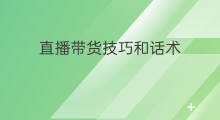 直播带货技巧和话术 无人直播带货技巧和话术 直播带货技巧和话术 无人直播带货技巧和话术