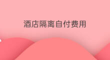酒店隔离自付费用 大病职工自付费用