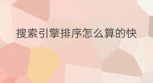 搜索引擎排序怎么算的快 搜索引擎怎么定制排序的