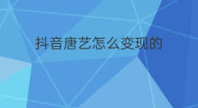 抖音唐艺怎么变现的 快手唐艺是哪的人