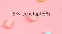 怎么用chatgpt分析论文(chatgpt能分析图片吗)