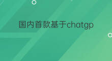 国内首款基于chatgpt芯片 chatgpt国内同款