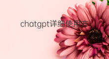 chatgpt详细使用方法 chatgpt最新使用方法