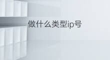 做什么类型ip号 ip号可以做什么