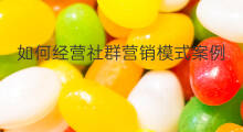 如何经营社群营销模式案例 如何经营社群营销模式论文