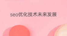 seo优化技术未来发展 chatgpt未来发展