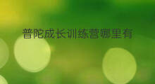 普陀成长训练营哪里有 昆山成长训练营哪里有