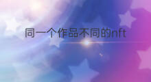 同一个作品不同的nft 火币NFT是同一个吗