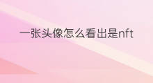 一张头像怎么看出是nft 一张图了解什么是chatgpt