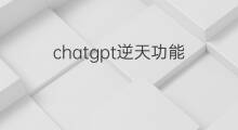 chatgpt逆天功能 chatgpt哪些逆天的功能