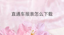 直通车报表怎么下载 怎么分析直通车智能报表
