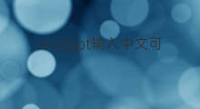 chatgpt输入中文可以吗 ChatGPT输入中文可以吗