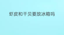 虾皮和干贝要放冰箱吗 干贝和虾皮怎么吃