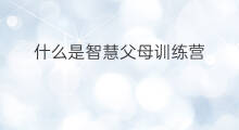什么是智慧父母训练营 新精英父母训练营攻略