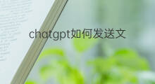 chatgpt如何发送文件(如何使用快手发送文件)