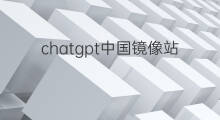 chatgpt中国镜像站点(chatgpt中国镜像)