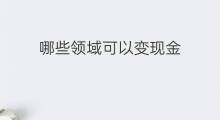 哪些领域可以变现金 身边哪些东西可以变现金