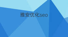 雅安优化seo 雅安专业网站优化排名