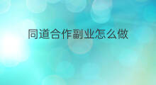 同道合作副业怎么做 快手合作计划怎么做