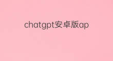 chatgpt安卓版app什么样 chatgpt安卓版app名称是什么